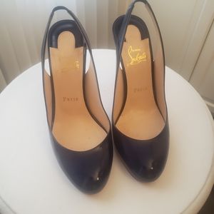 Christian Louboutin Blue slingback pumps